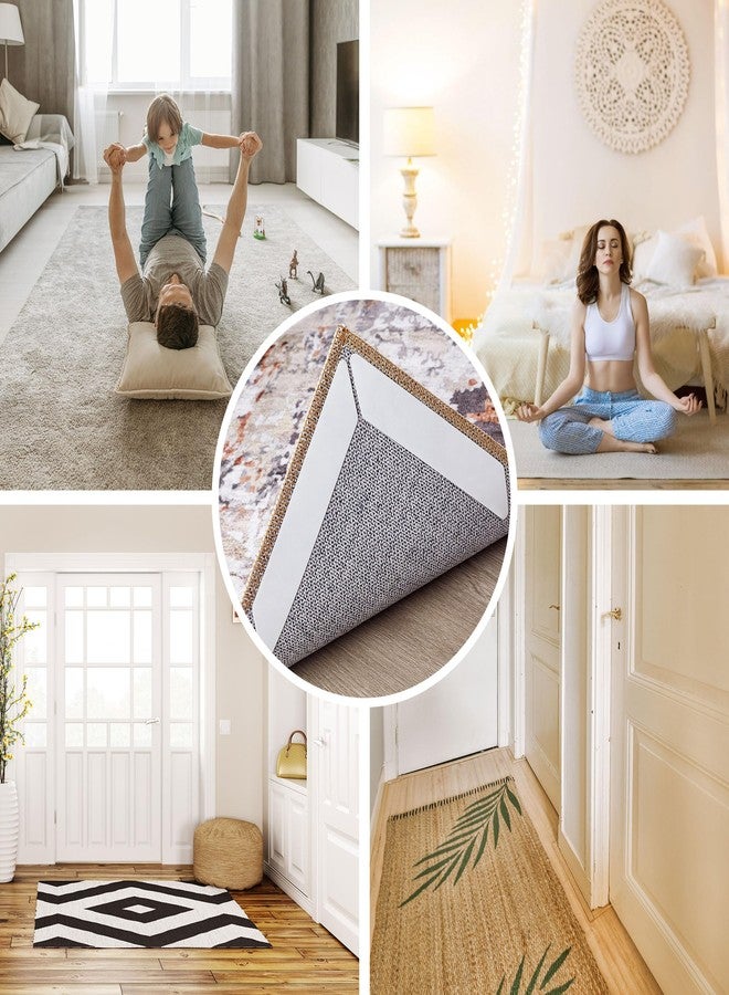 Tortania Rug Tape Carpet Corner Grippers: 10 PCS Non Slip Rug Stickers for Hardwood Floors Anti Slip Rug Grip Carpet Stickers for Area Rugs - Adhesive Rug Pads Rug Stoppers to Prevent Sliding White - Image 4
